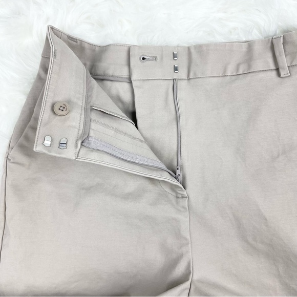OAK + FORT Ankle Crop Khaki Trousers Size 2 - Picture 3 of 9